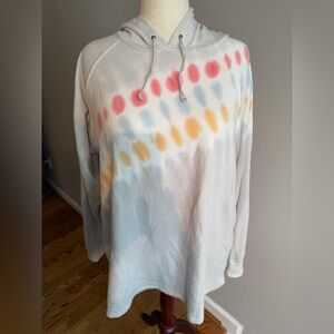 NWT Torrid Gray Tie-Dye Detail Fleece Hoodie - Torrid Size 4 (26, 4X)